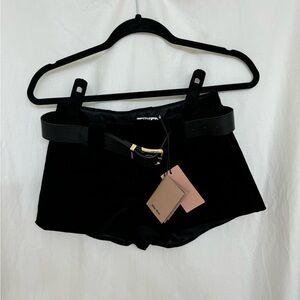 MIU MIU | NWT | Corduroy Belted Black Shorts